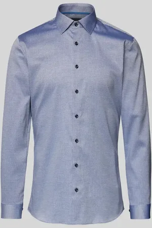 Olymp Super Slim Fit Business-Hemd mit Strukturmuster Modell 