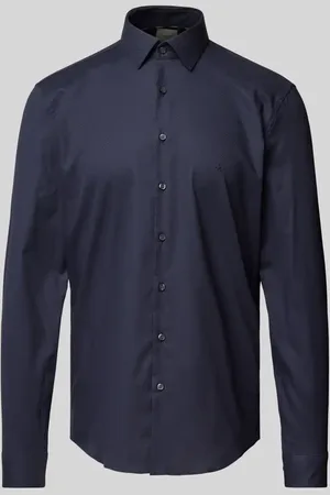 Calvin Klein Regular Fit Business-Hemd mit Label-Stitching Modell 