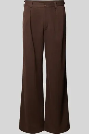 Prohibited Wide Leg Bundfaltenhose mit Gürtelschlaufen Modell 