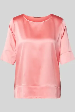 The Mercer Regular Fit Seidenbluse mit U-Boot-Ausschnitt in , Größe 34