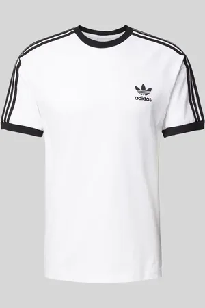 adidas T-Shirt mit Label-Stitching in , Größe S