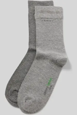 Camano Socken mit Label-Print im 2er-Pack in , Größe 39-42