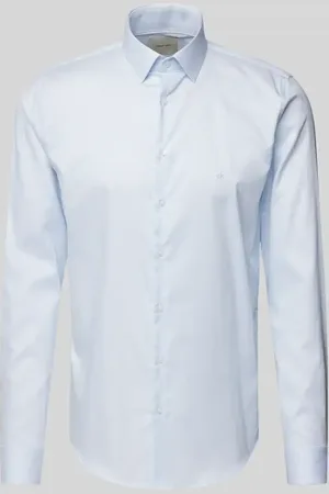 Calvin Klein Regular Fit Business-Hemd mit Kentkragen Modell 