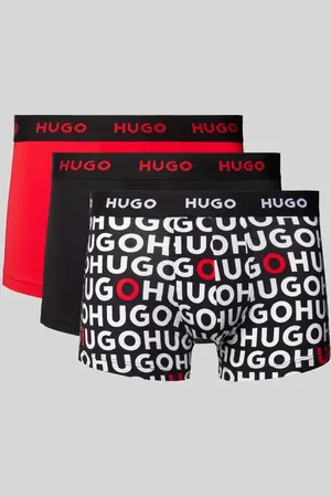 HUGO BOSS Trunks mit elastischem Label-Bund im 3er-Pack in , Größe S