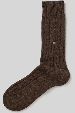 Burlington Socken aus Woll-Mix mit Label-Detail Modell 
