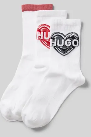 HUGO BOSS Socken mit Label-Print im 3er-Pack in , Größe 35-38