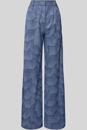 MARELLA Wide Leg Bundfaltenhose mit Gürtelschlaufen Modell 