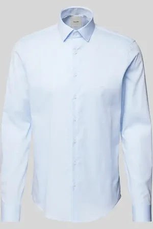 Calvin Klein Regular Fit Business-Hemd mit Kentkragen Modell 