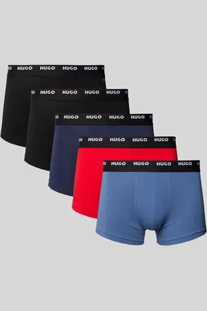 HUGO BOSS Trunks mit elastischem Label-Bund im 5er-Pack in , Größe S