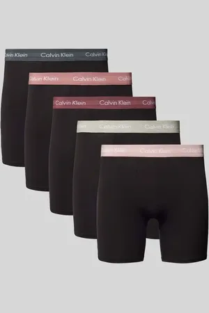 Calvin Klein Trunks mit elastischem Label-Bund im 5er-Pack in , Größe S