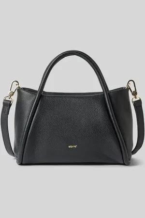 Abro+ Lederhandtasche mit Label-Applikation Modell 