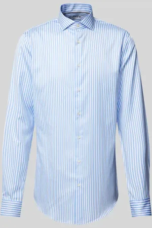 Jake*s Slim Fit Businesshemd in Premiumqualität mit extra langem Arm in , Größe 41/42