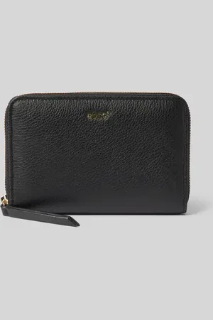 Abro+ Lederportemonnaie mit Label-Applikation Modell 