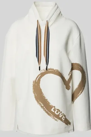 Marc Cain Hoodie mit Motiv-Print in , Größe 34