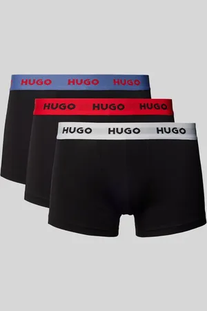 HUGO BOSS Trunks mit elastischem Label-Bund im 3er-Pack in , Größe M
