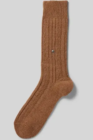 Burlington Socken aus Woll-Mix mit Label-Detail Modell 