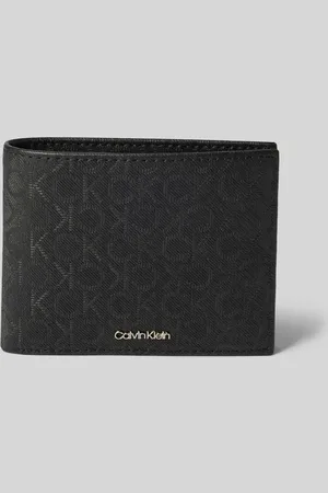 Calvin Klein Lederportemonnaie mit Label-Applikation Modell 