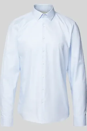 Calvin Klein Slim Fit Business-Hemd mit Knopfleiste Modell 
