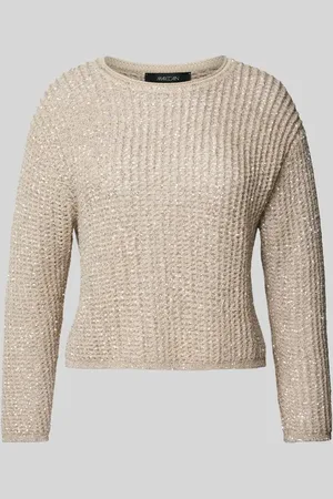 Marc Cain Strickpullover mit Woll-Anteil und Paillettenbesatz in , Größe 36