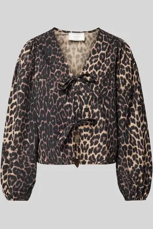 Neo Noir Regular Fit Bluse mit Schnürung in , Größe 34