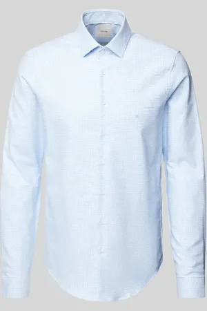 Calvin Klein Slim Fit Business-Hemd mit Kentkragen Modell 