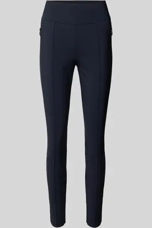 Marc Cain Skinny Fit Stoffhose mit fixierten Bügelfalten in , Größe 34