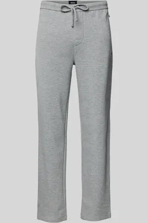 HUGO BOSS Straight Leg Sweatpants mit Strukturmuster in , Größe M