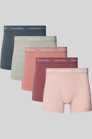 Calvin Klein Trunks mit elastischem Label-Bund im 5er-Pack in , Größe S