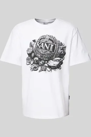 Karl Kani T-Shirt mit Label-Print in , Größe XS