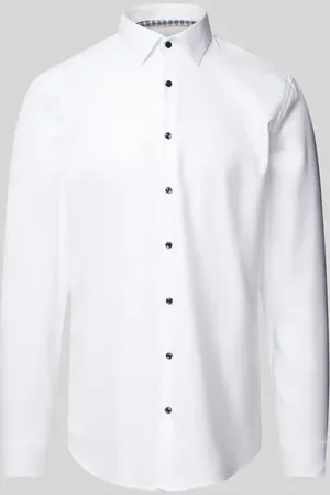 Jake*s Regular Fit Business-Hemd in Premiumqualität mit Kentkragen in , Größe 37/38