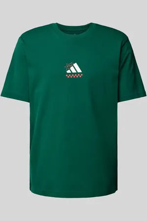 adidas T-Shirt mit Label-Print in , Größe S