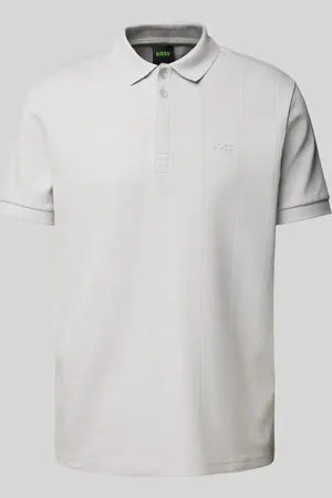 HUGO BOSS Poloshirt mit Label-Print in , Größe S