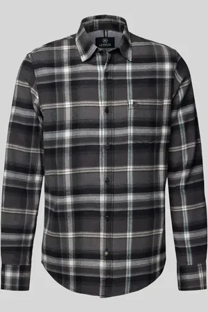 Lerros Regular Fit Freizeithemd mit Label-Stitching in , Größe M
