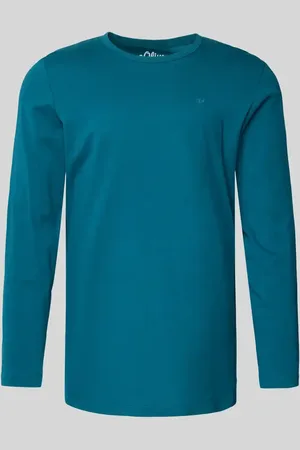 QS by s.Oliver Regular Fit Langarmshirt aus reiner Baumwolle in , Größe M