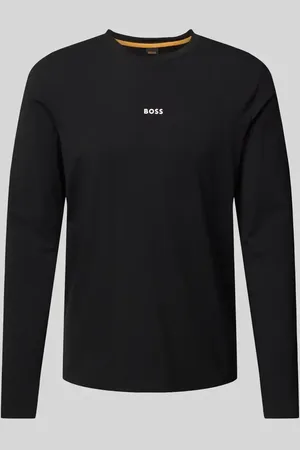 HUGO BOSS Longsleeve mit Label-Print Modell 