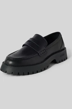 Guess Penny-Loafer aus Leder mit Schaftbrücke Modell 