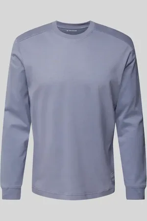 TOM TAILOR Regular Fit Langarmshirt aus reiner Baumwolle in , Größe L