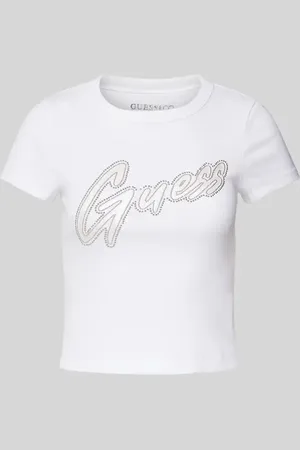 Guess T-Shirt mit Label-Print in , Größe XS