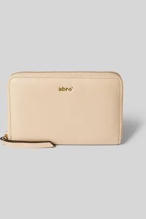 Abro+ Lederportemonnaie mit Label-Applikation Modell 