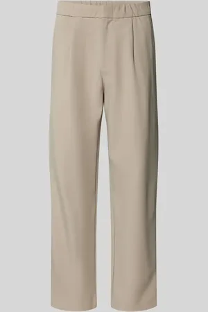 Calvin Klein Relaxed Tapered Fit Bundfaltenhose mit elastischem Bund in , Größe 31/32