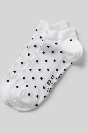 Christian Berg Socken mit gerippten Bündchen und Label-Detail in , Größe 35-38