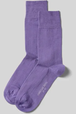 Christian Berg Socken mit Label-Print in , Größe 39/42