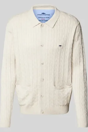 Fynch-Hatton Cardigan mit Zopfmuster in , Größe M
