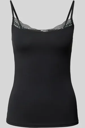 Skiny Slim Fit Trägertop mit Spitzenbesatz in , Größe 36