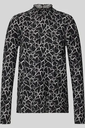 TOM TAILOR Regular Fit Langarmshirt aus Viskose-Mix in , Größe XS