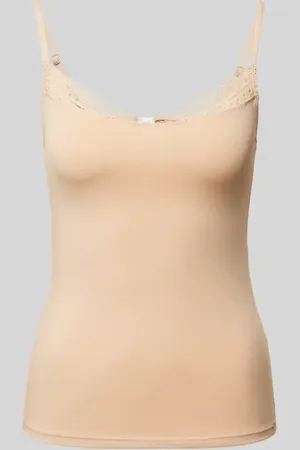 Skiny Slim Fit Trägertop mit Spitzenbesatz in , Größe 36