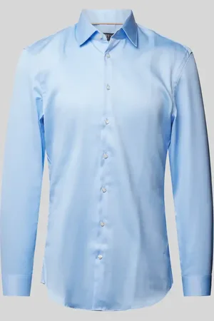 Jake*s Super Slim Fit Businesshemd mit Kentkragen in , Größe 39/40