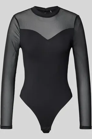 Pieces® Slim Fit Body mit semitransparentem Rückenteil Modell 