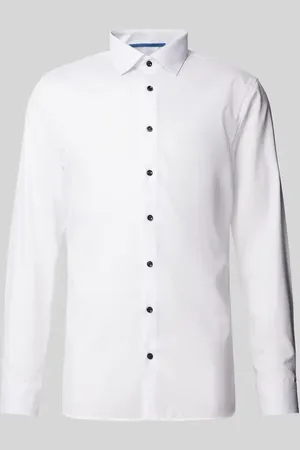 Olymp Super Slim Fit Business-Hemd mit Strukturmuster Modell 