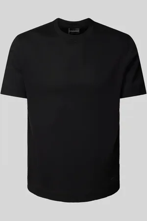 Emporio Armani T-Shirt mit geripptem Rundhalsausschnitt in , Größe M
